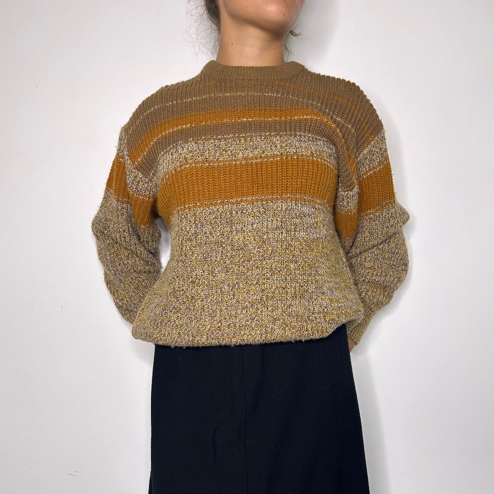 retro knit sweater size m